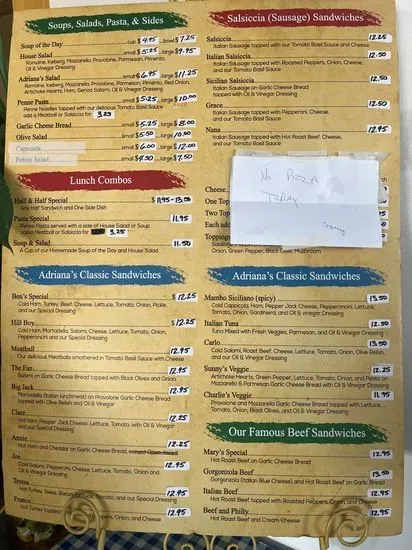 Menu 1