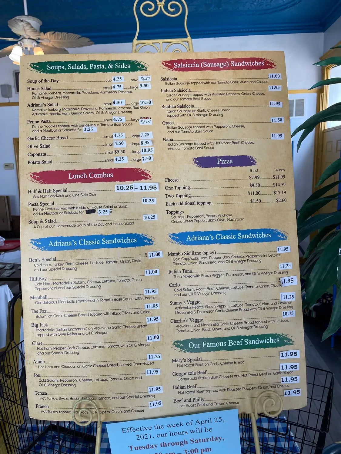 Menu 5