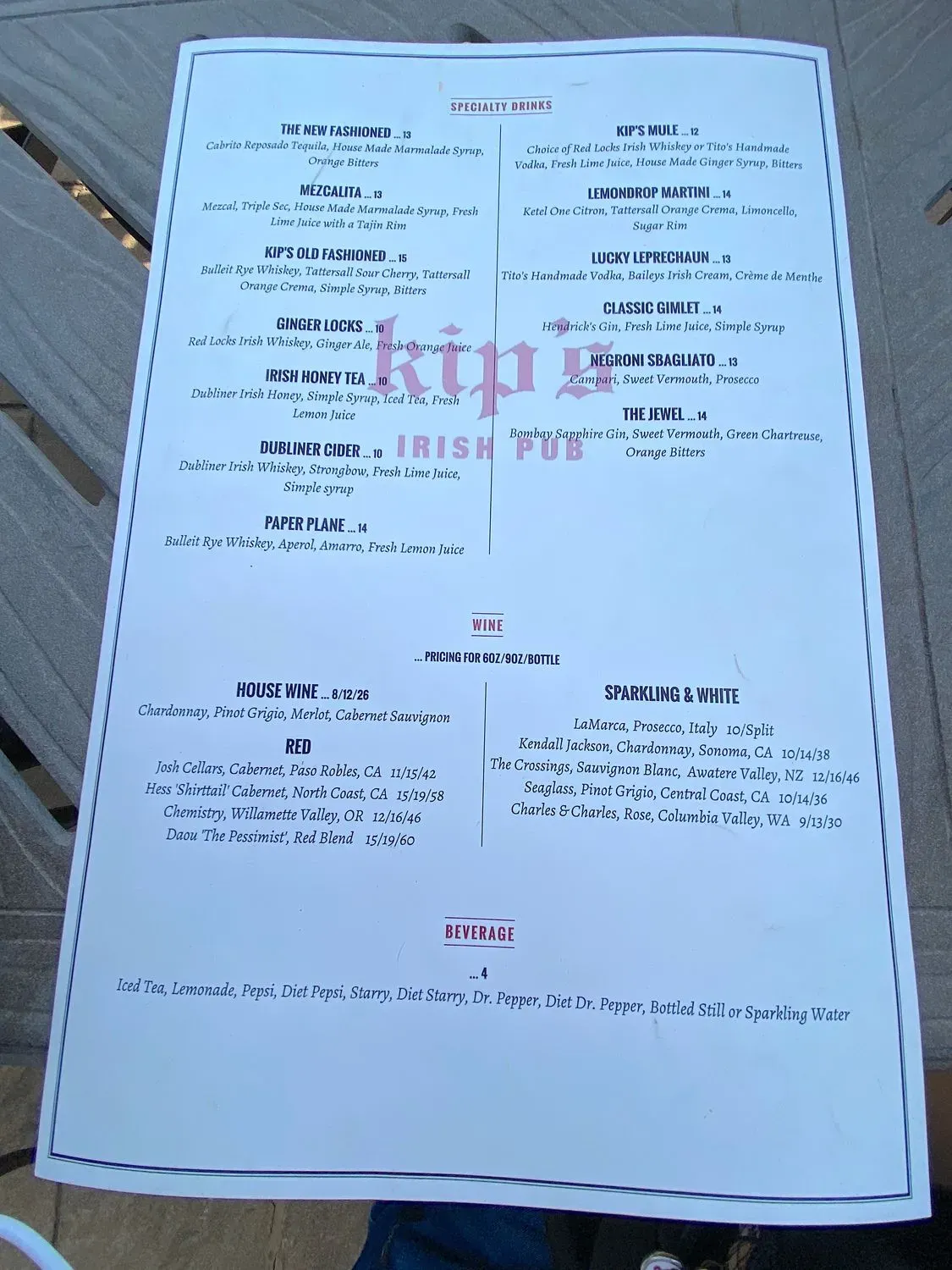 Menu 2