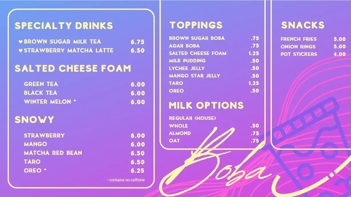 Menu 3