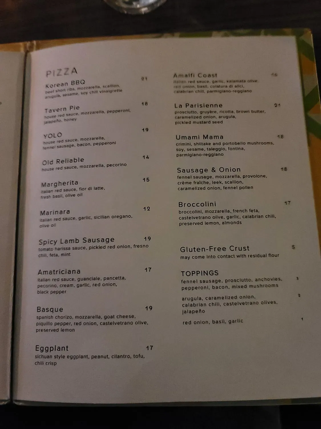 Menu 6