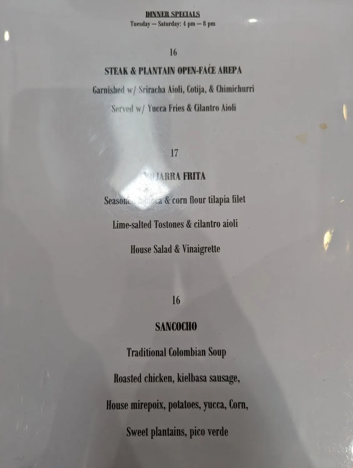 Menu 2