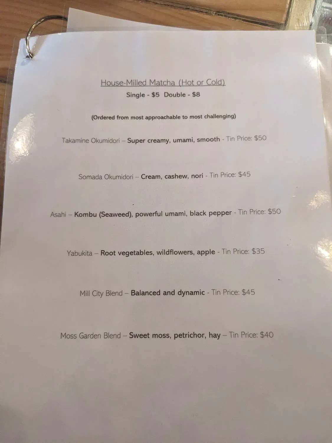 Menu 5