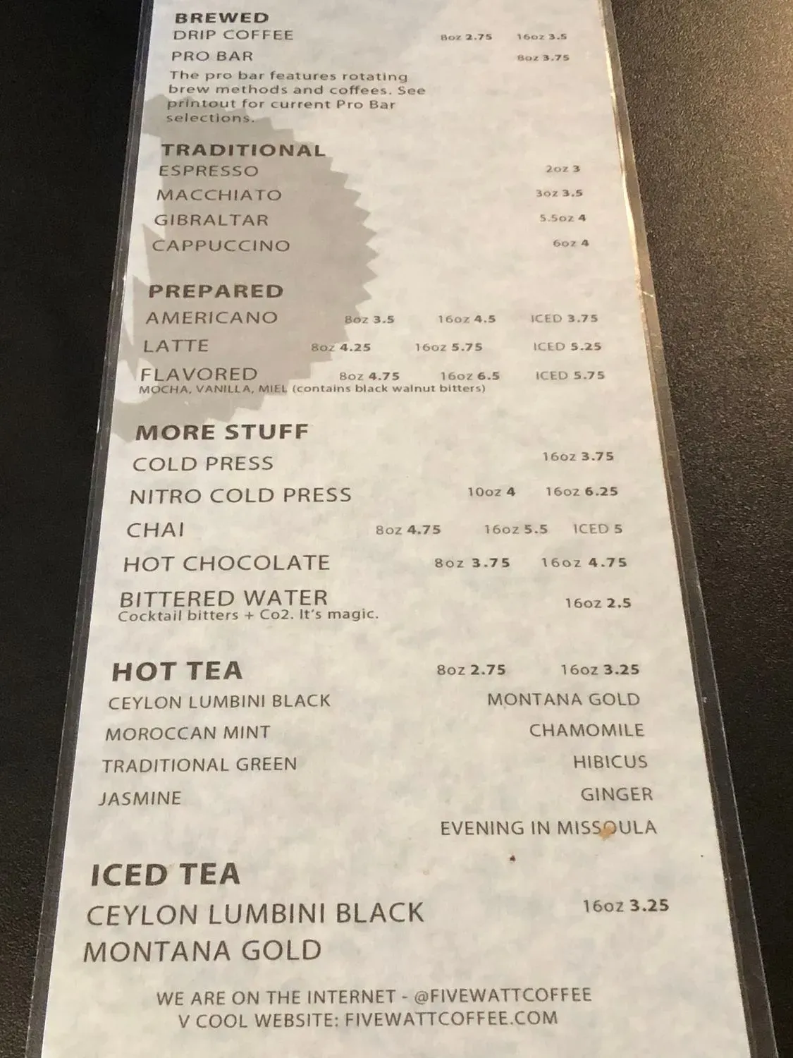 Menu 6