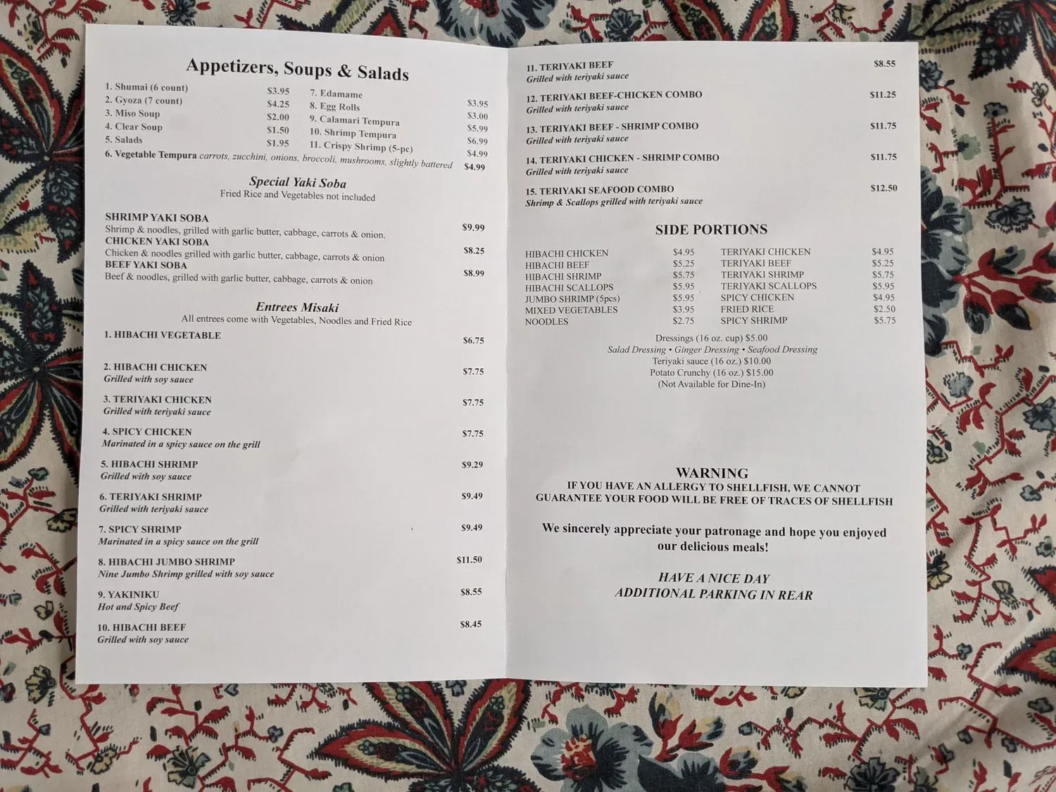 Menu 4