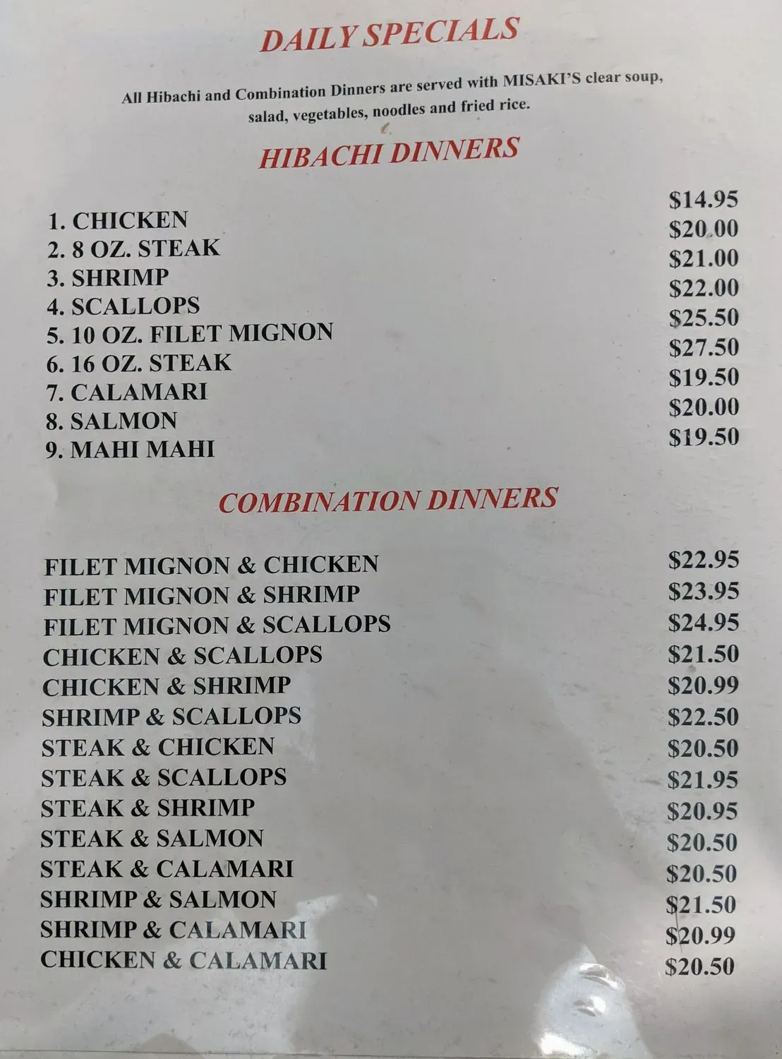 Menu 5