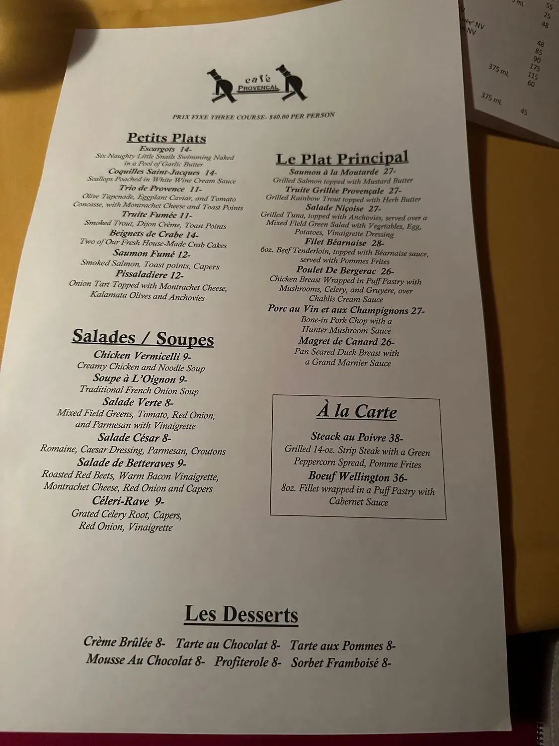 Menu 5