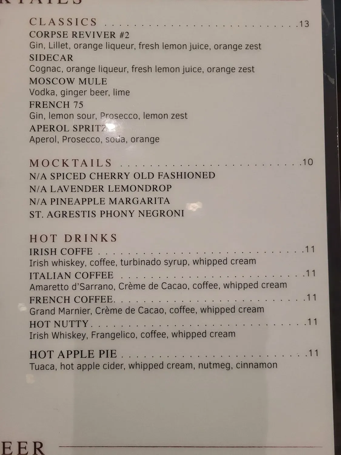 Menu 5