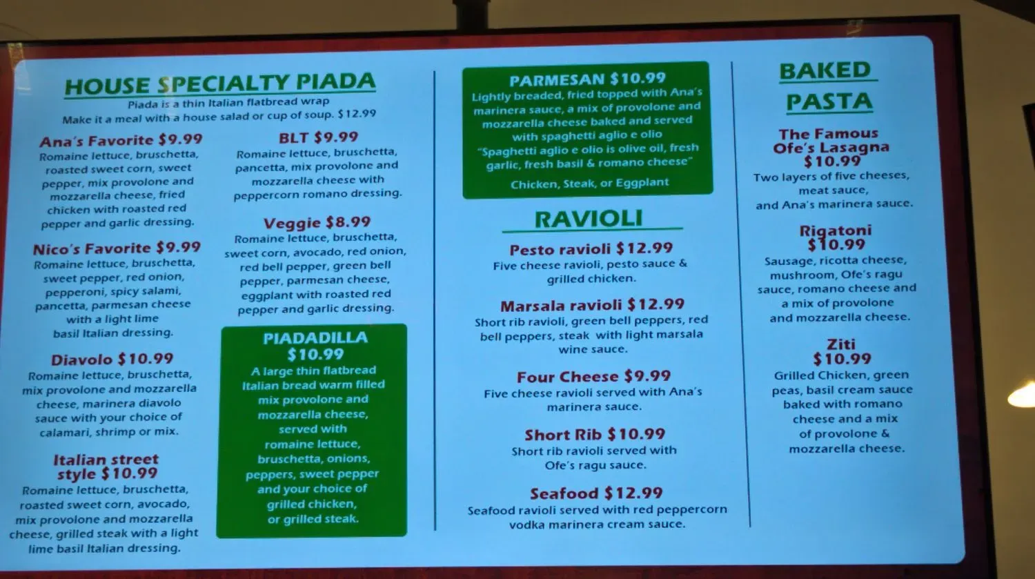 Menu 4