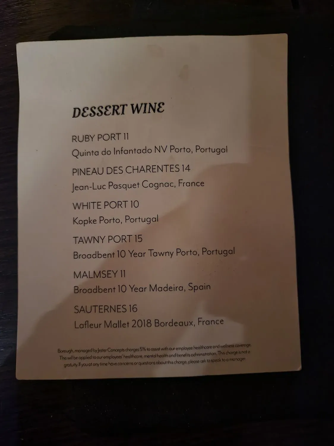 Menu 6