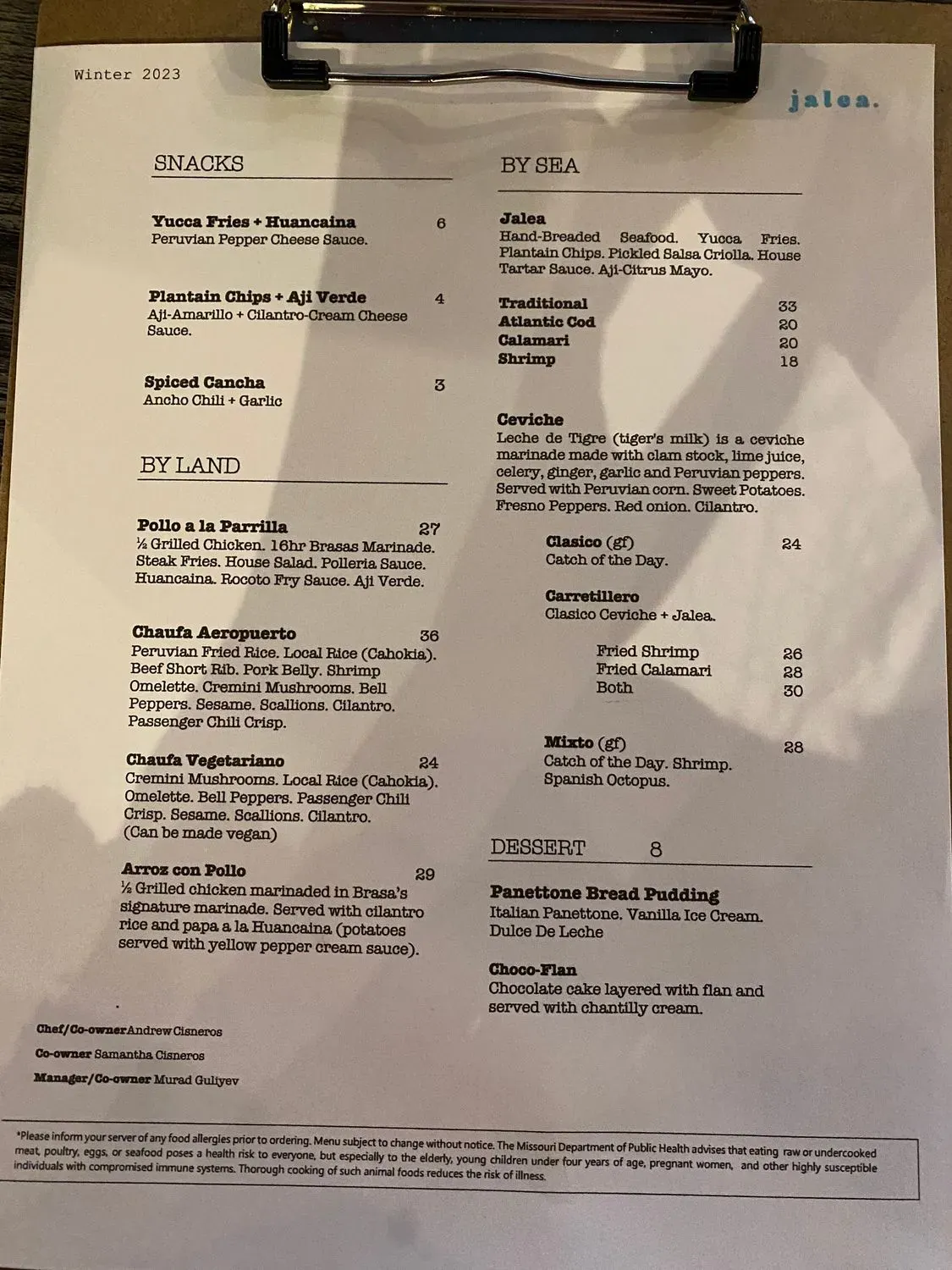 Menu 1