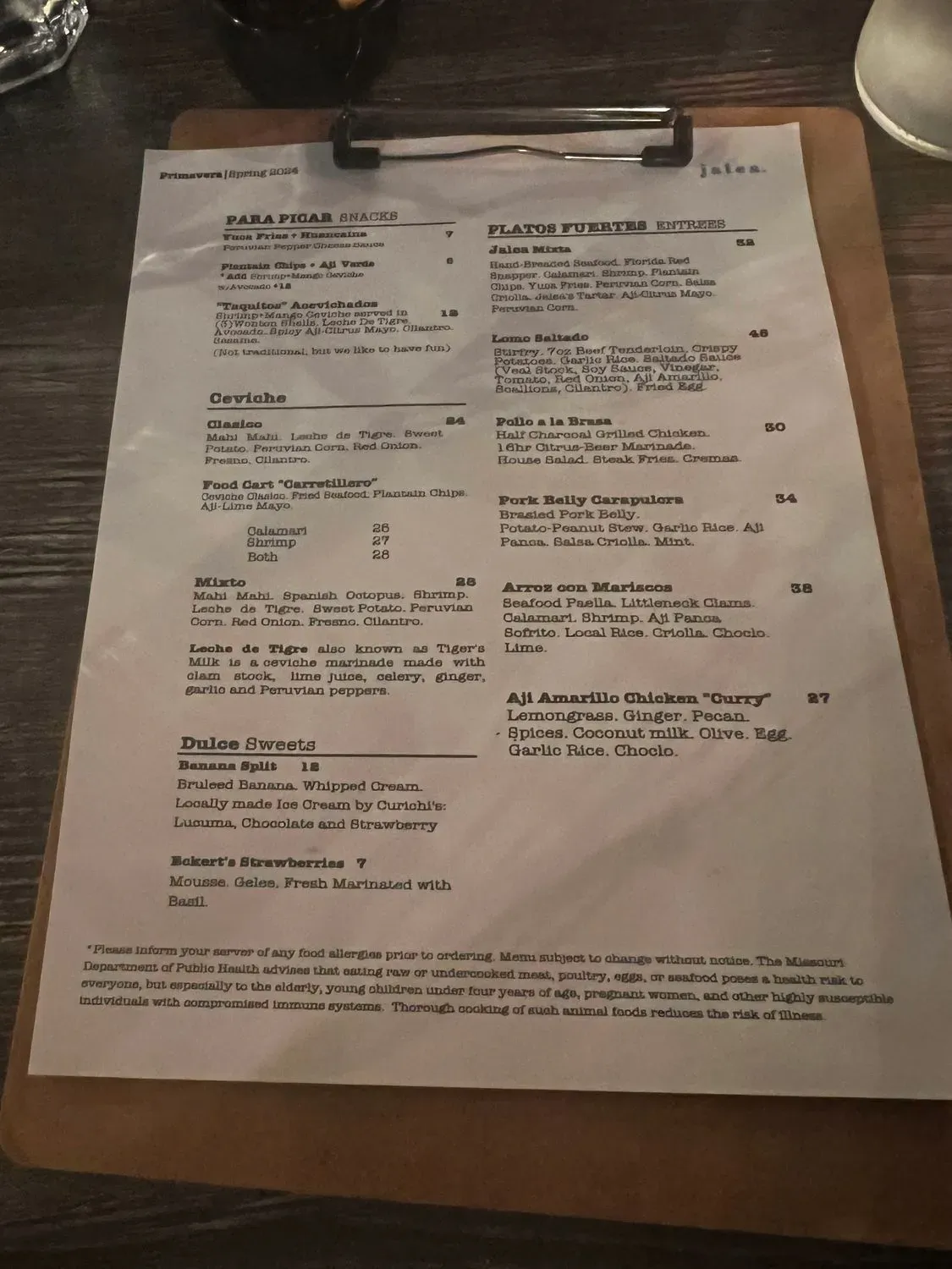 Menu 6