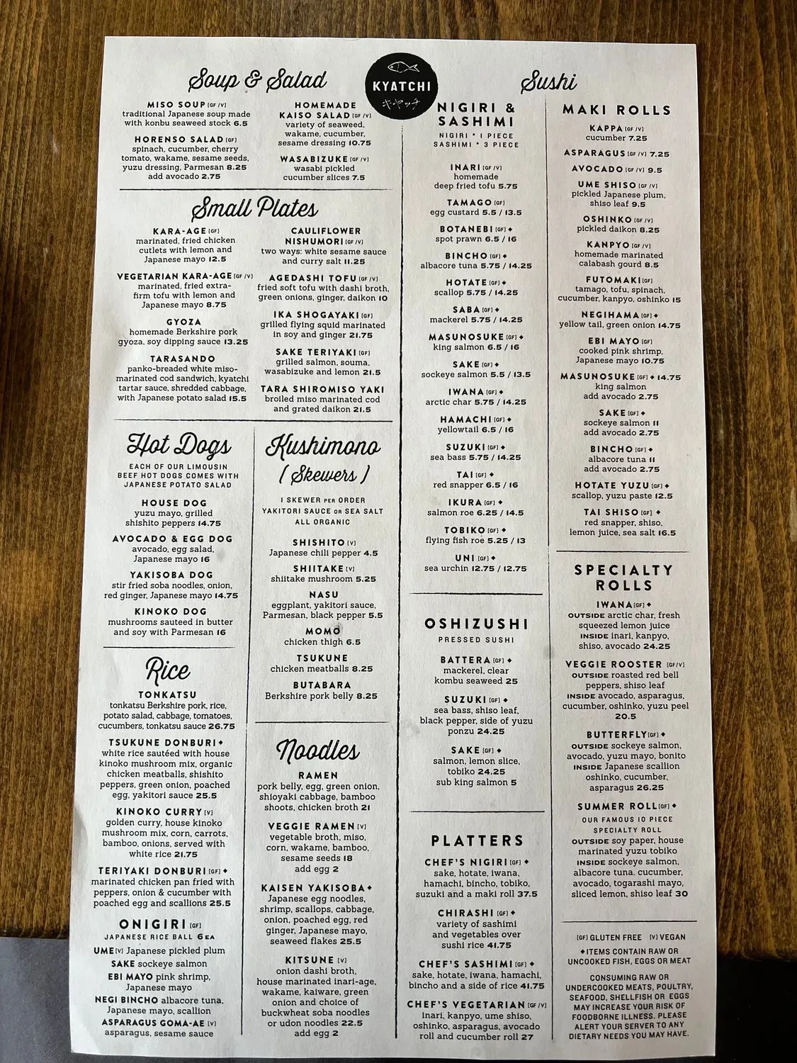 Menu 1