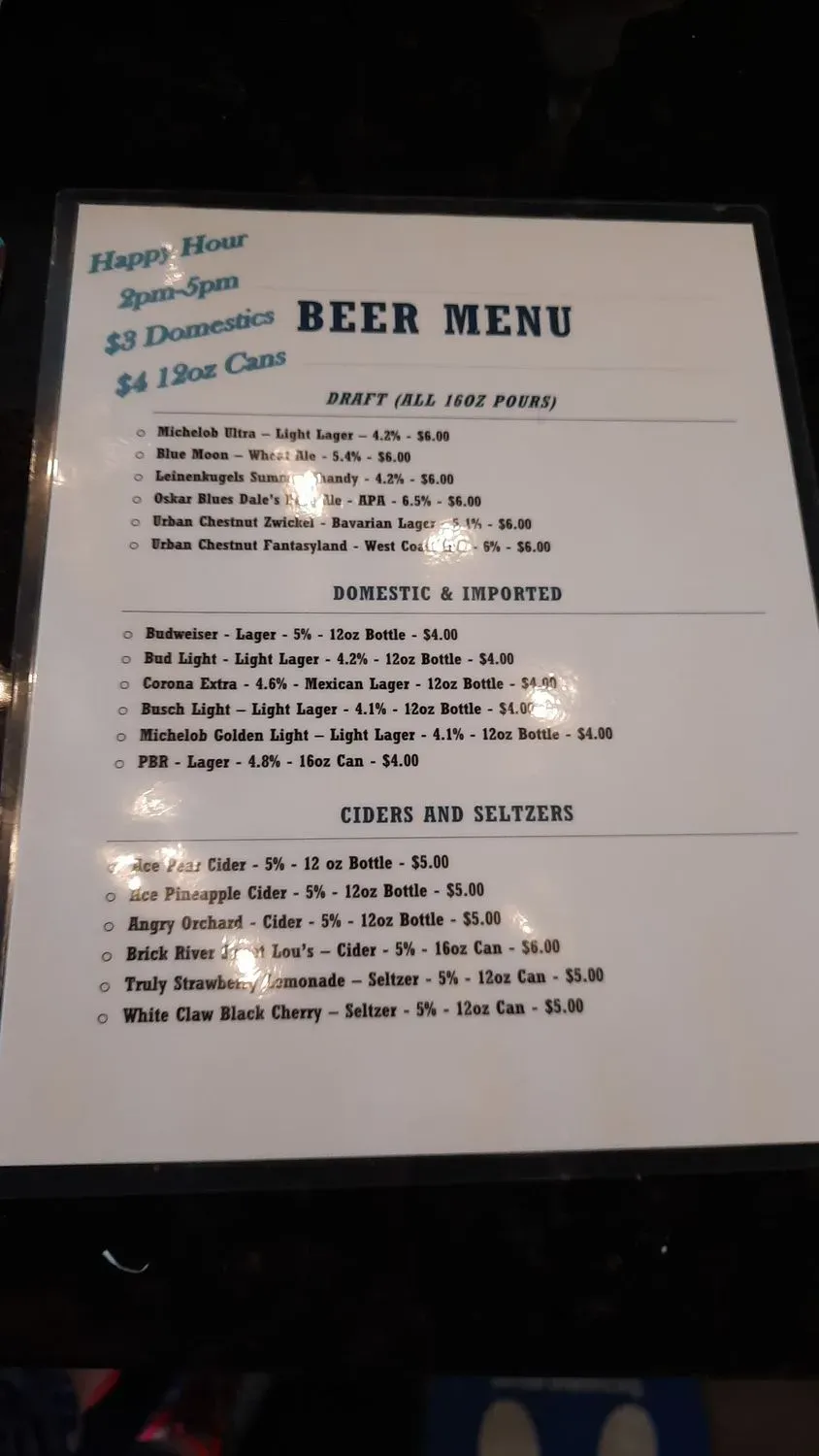 Menu 5