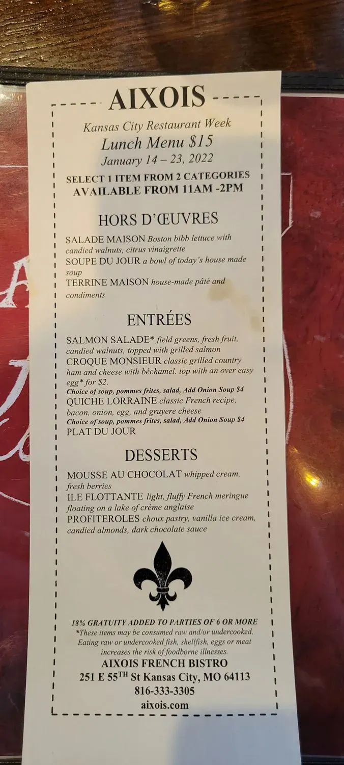 Menu 6