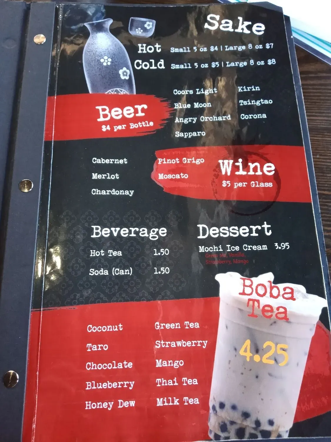 Menu 5