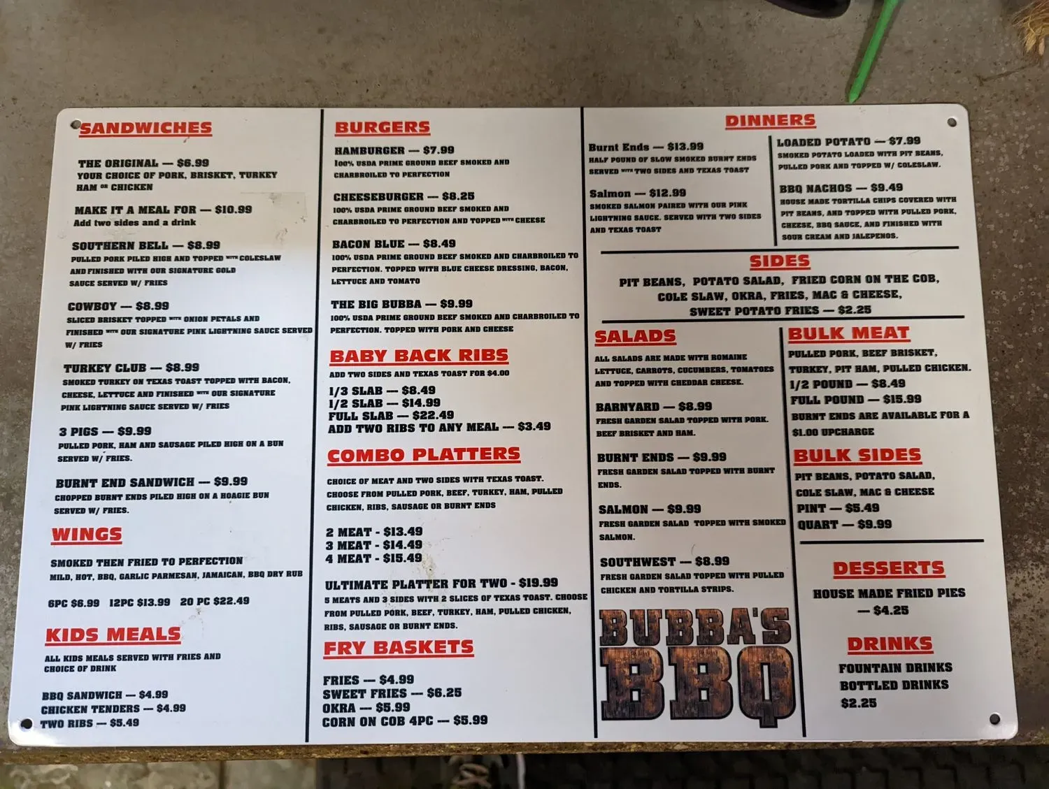 Menu 2