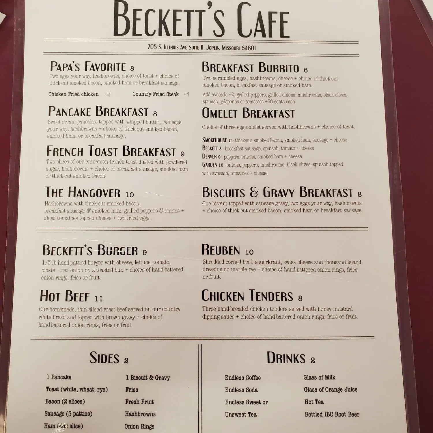 Menu 2