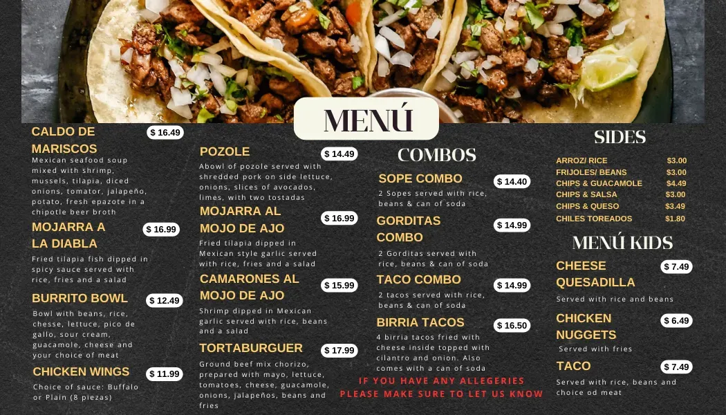 Menu 1