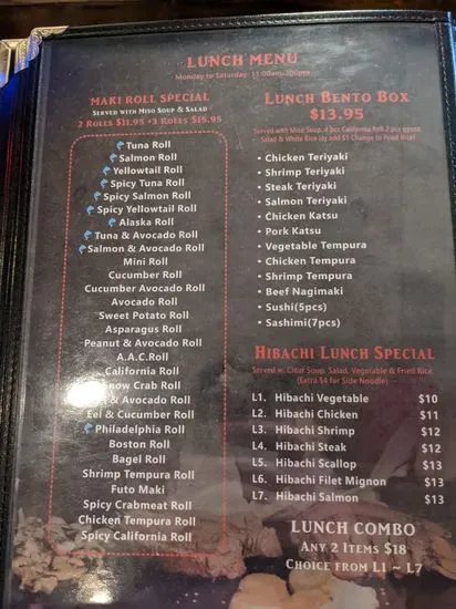 Menu 5