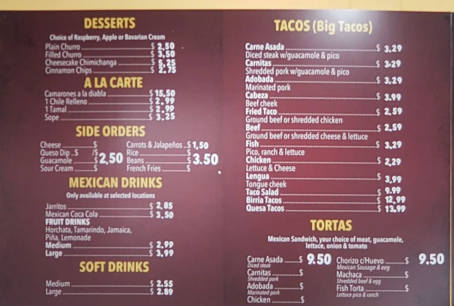 Menu 3