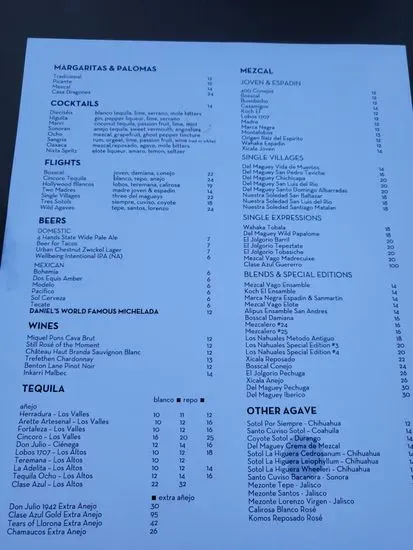 Menu 1