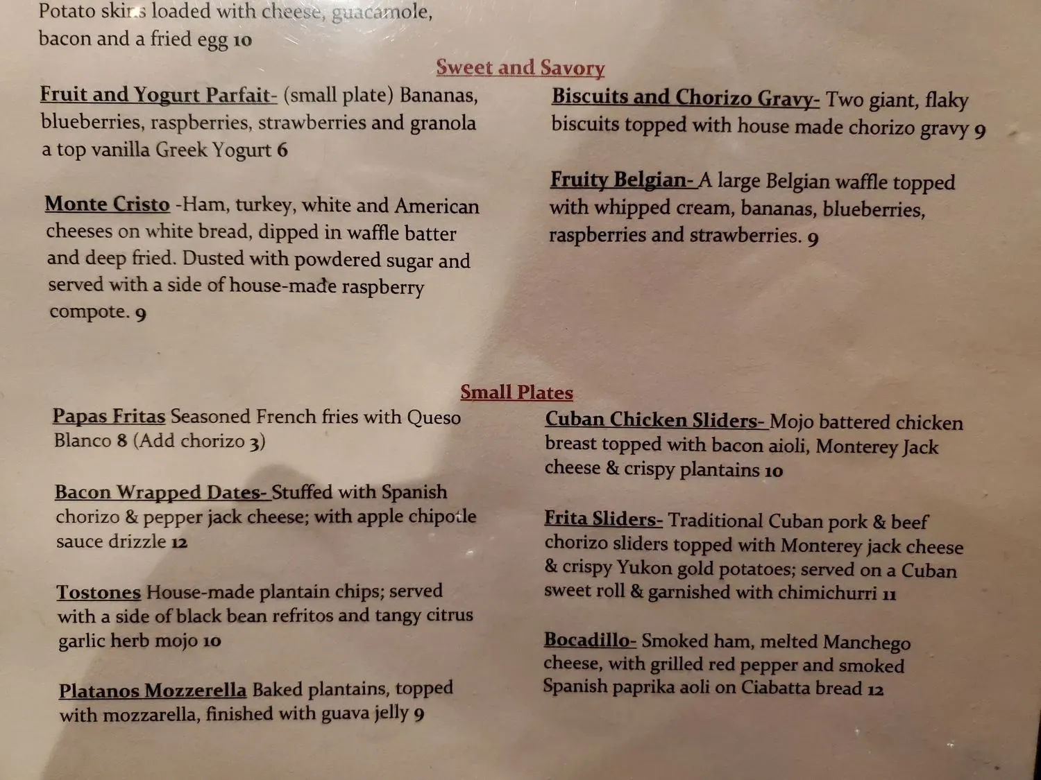 Menu 4