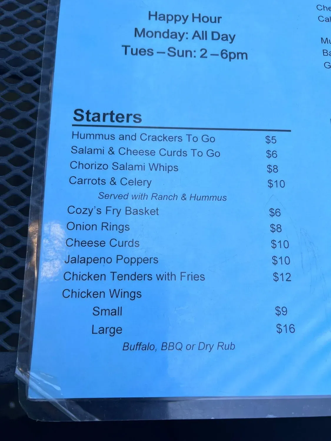 Menu 2