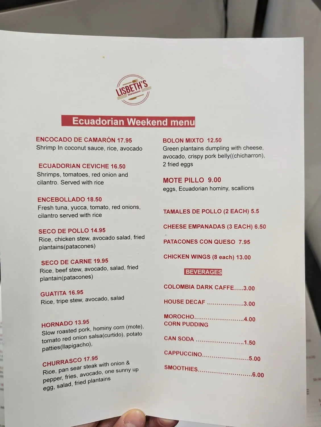 Menu 5