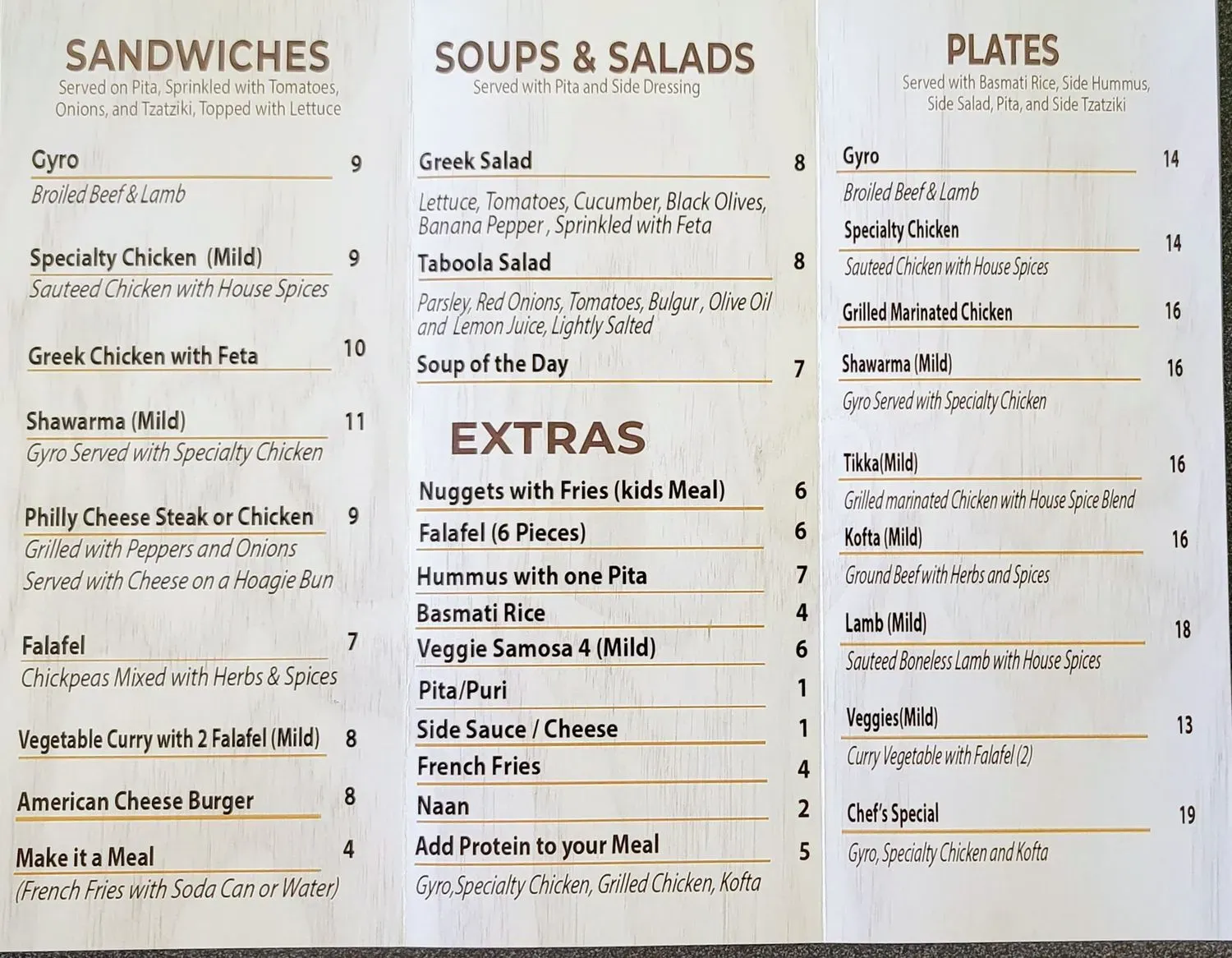 Menu 2