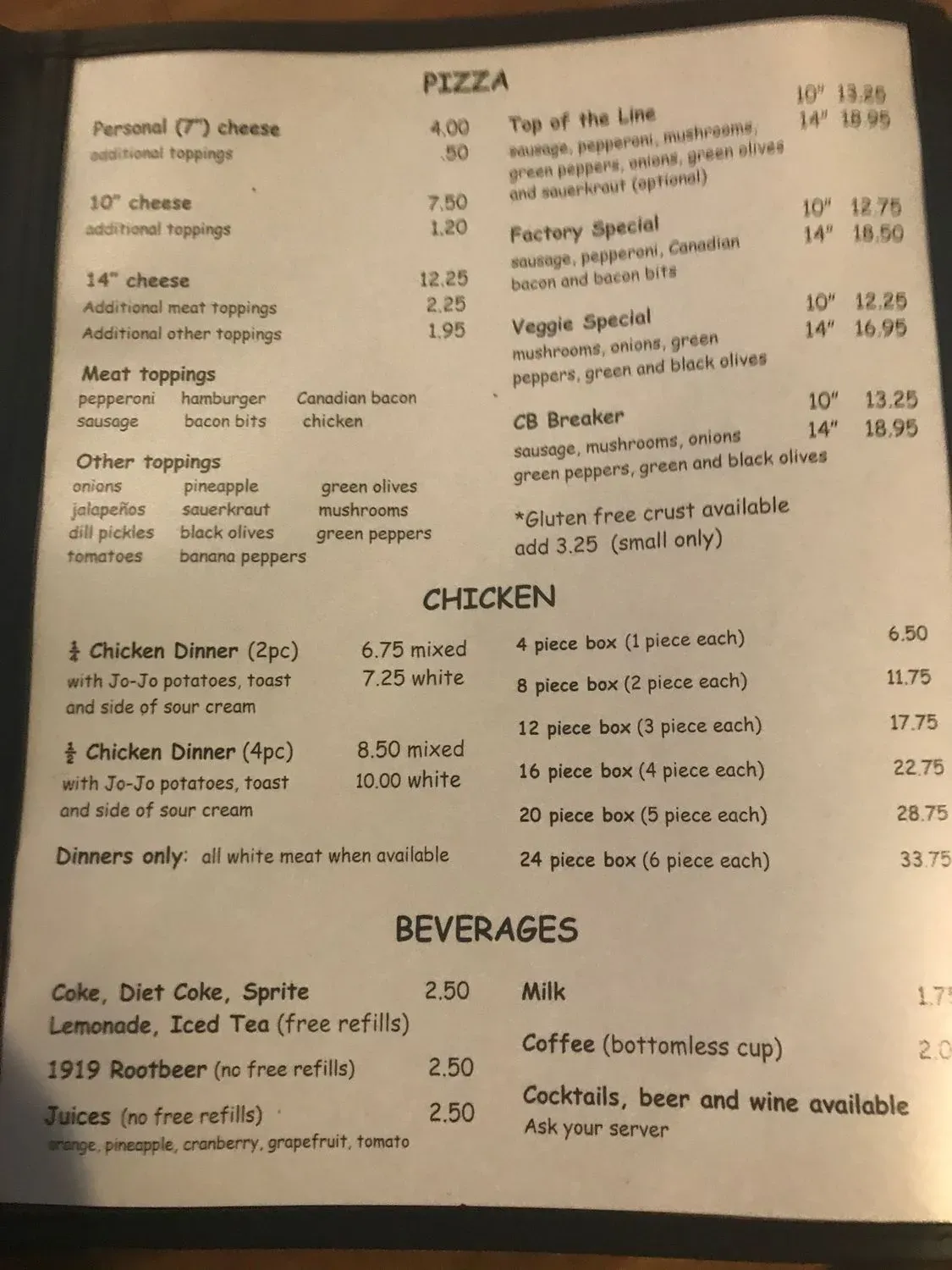 Menu 5