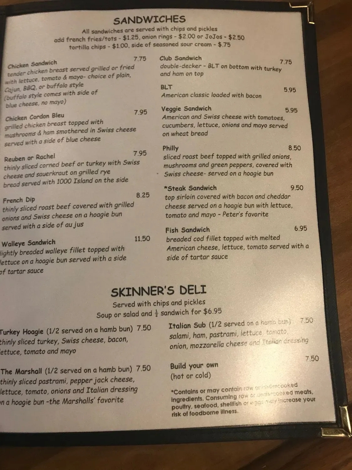 Menu 6