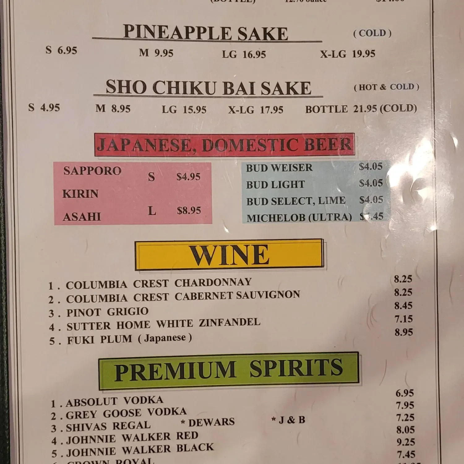 Menu 2