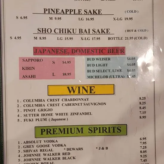 Menu 2