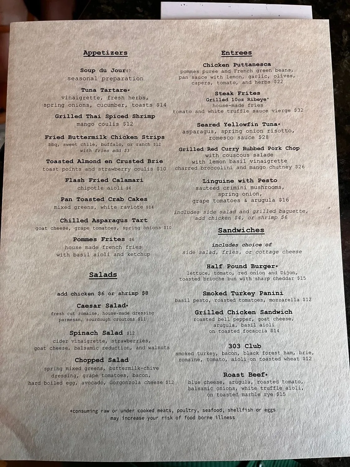 Menu 1