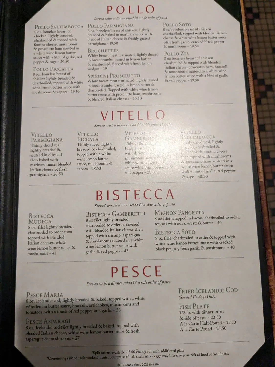 Menu 2