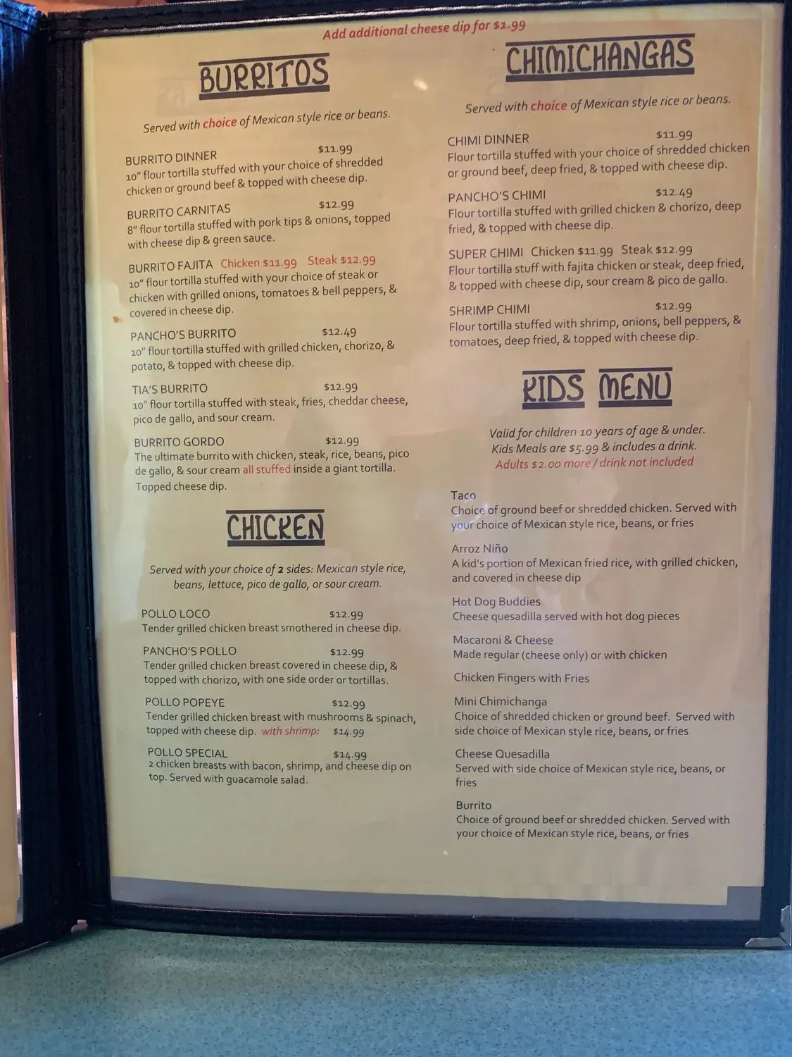 Menu 2