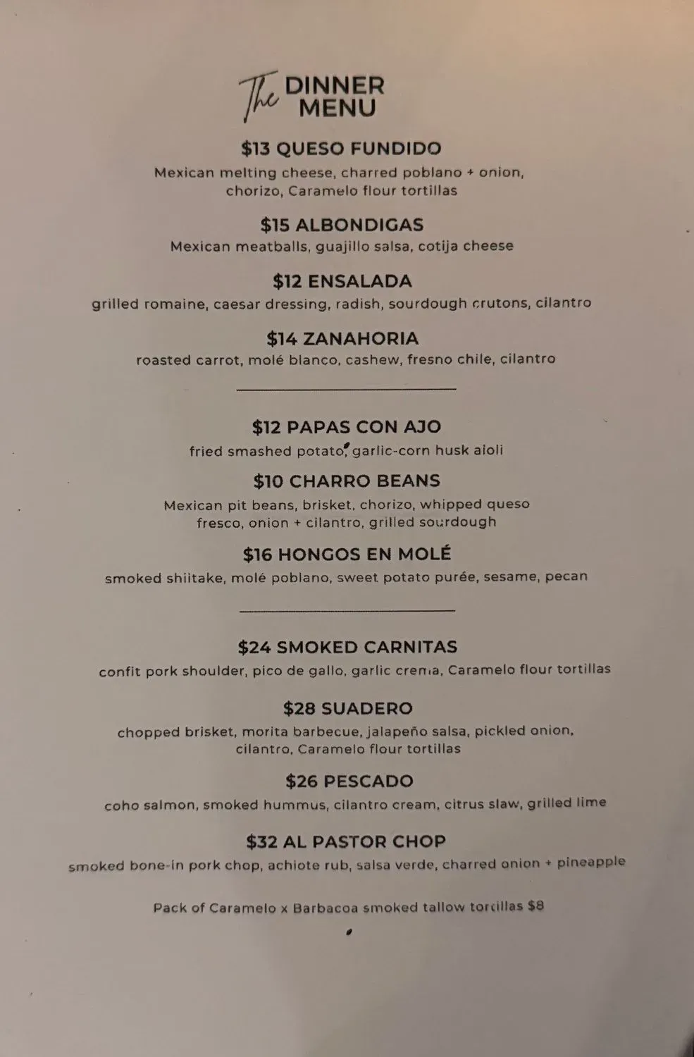 Menu 1