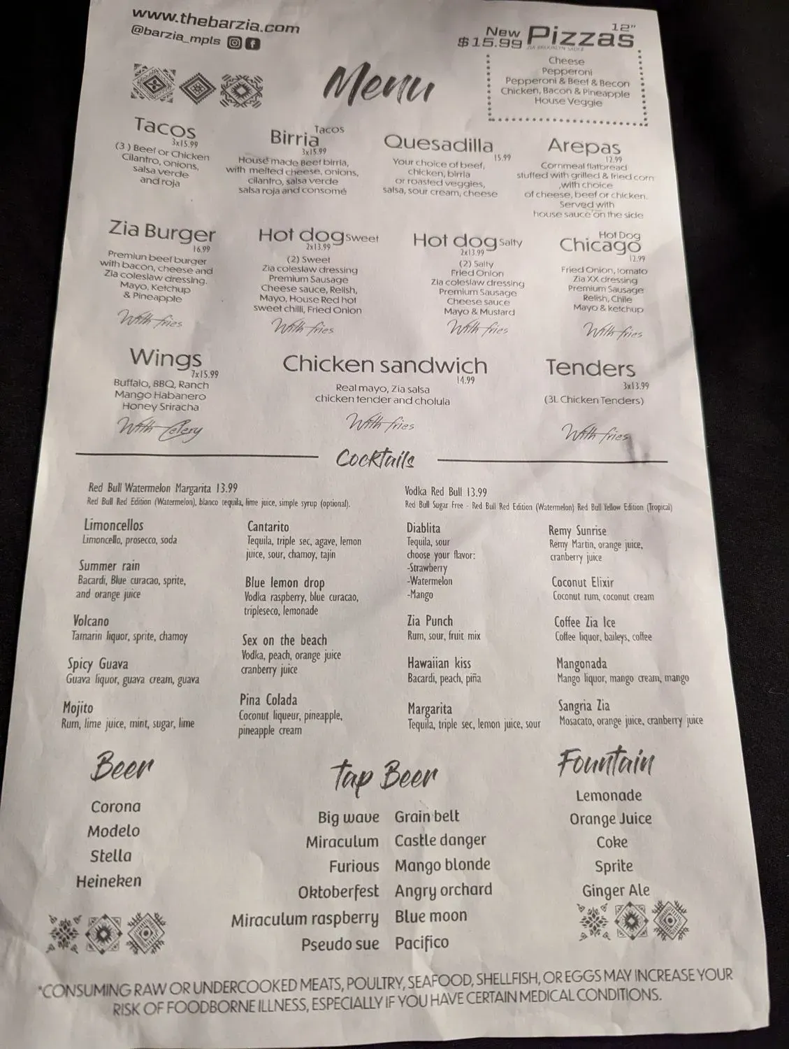 Menu 4