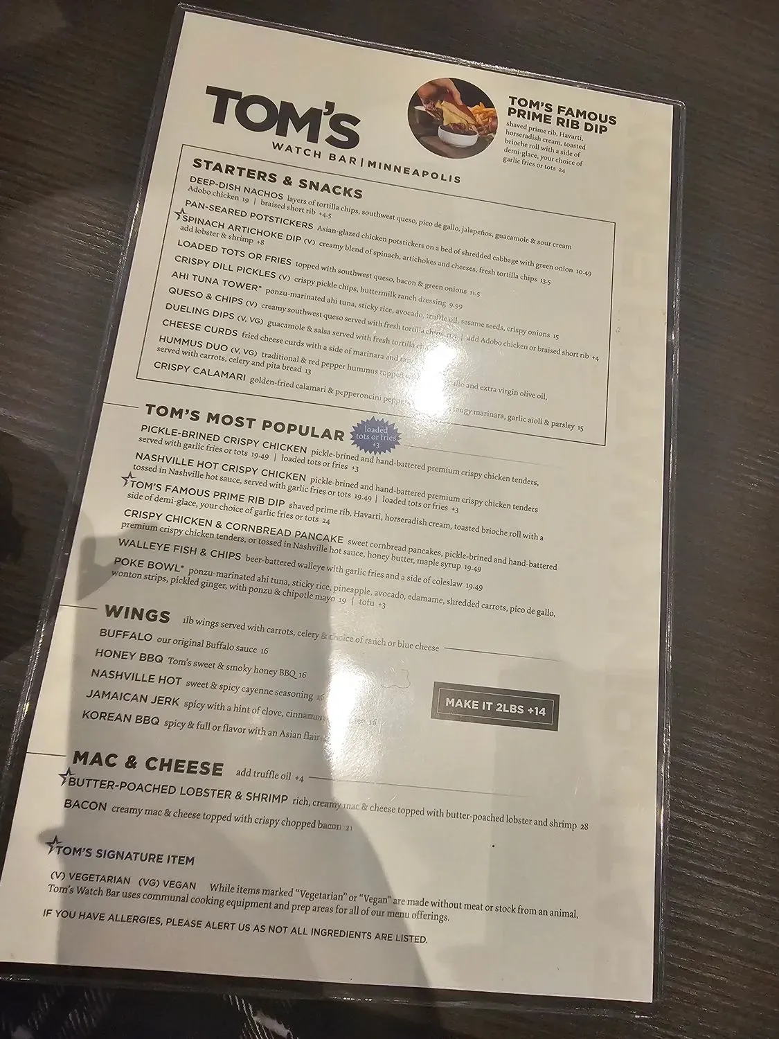 Menu 5