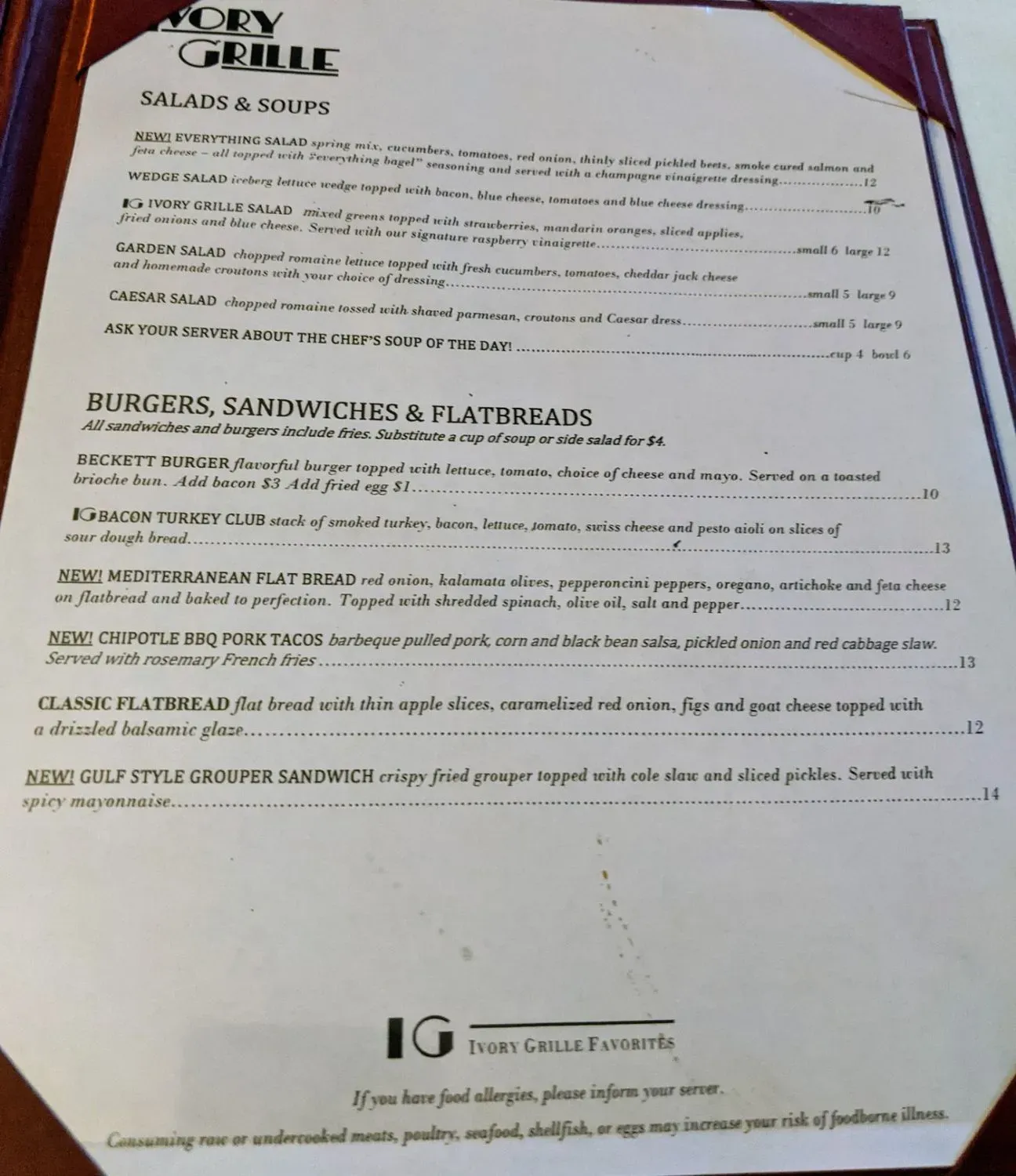 Menu 2