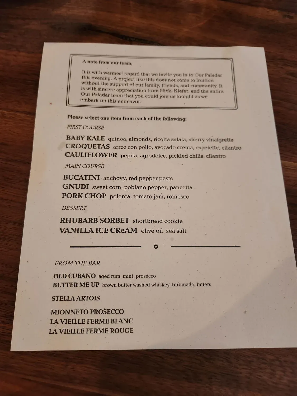 Menu 2