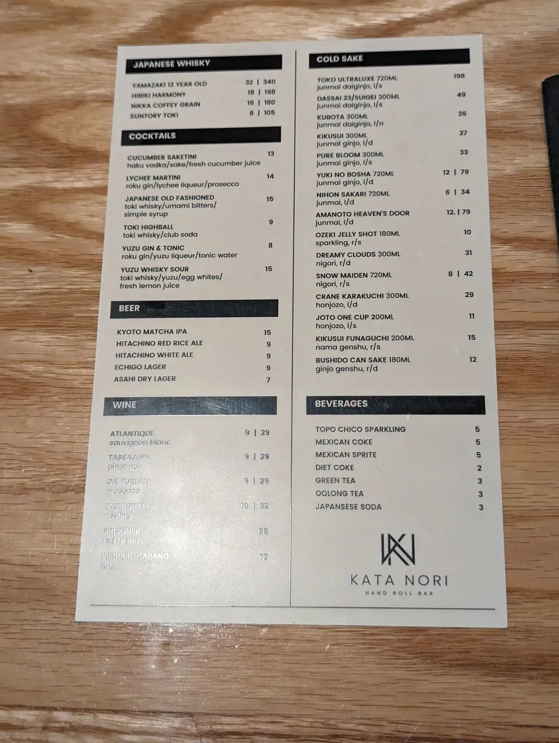 Menu 5