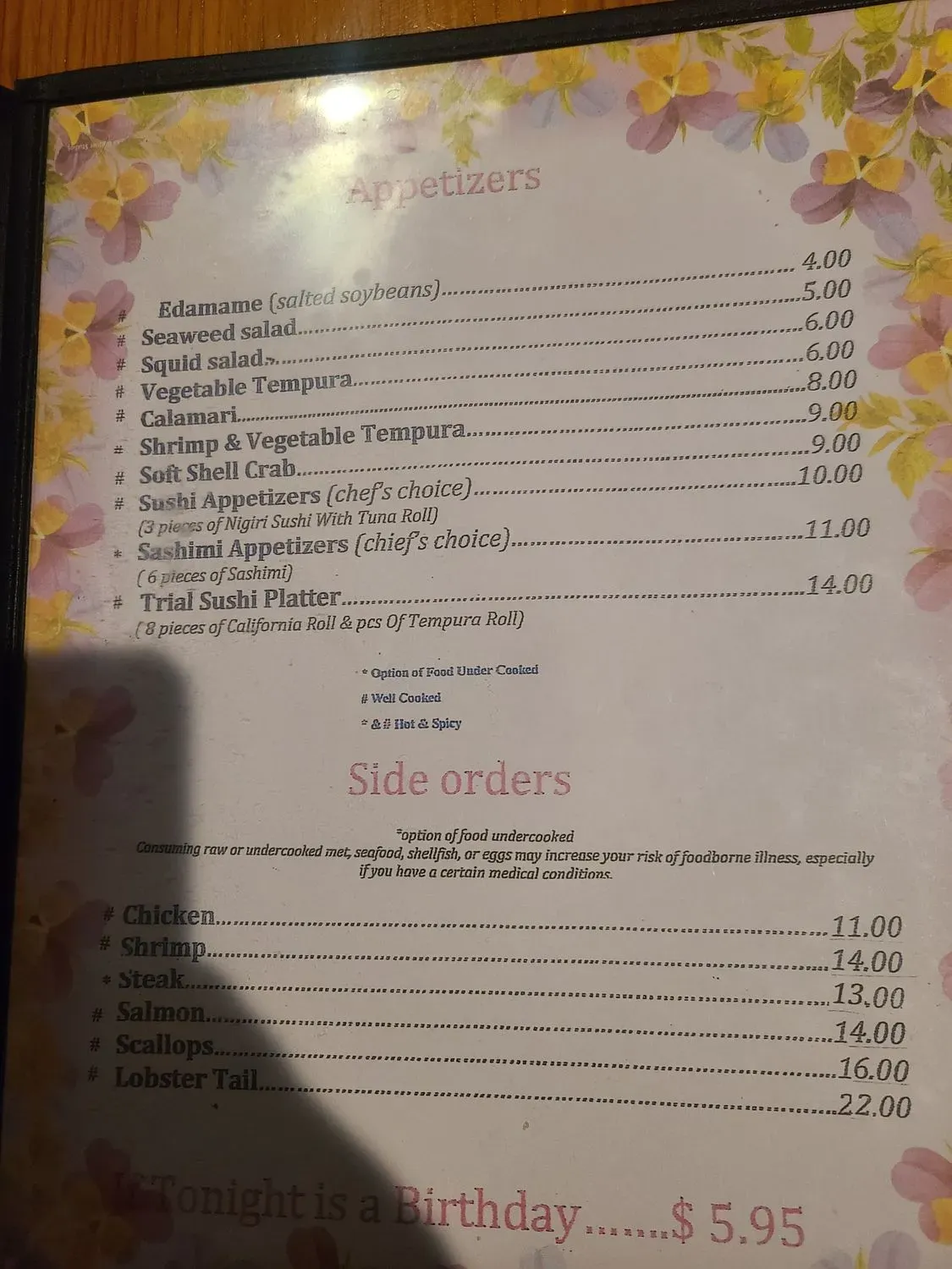 Menu 4