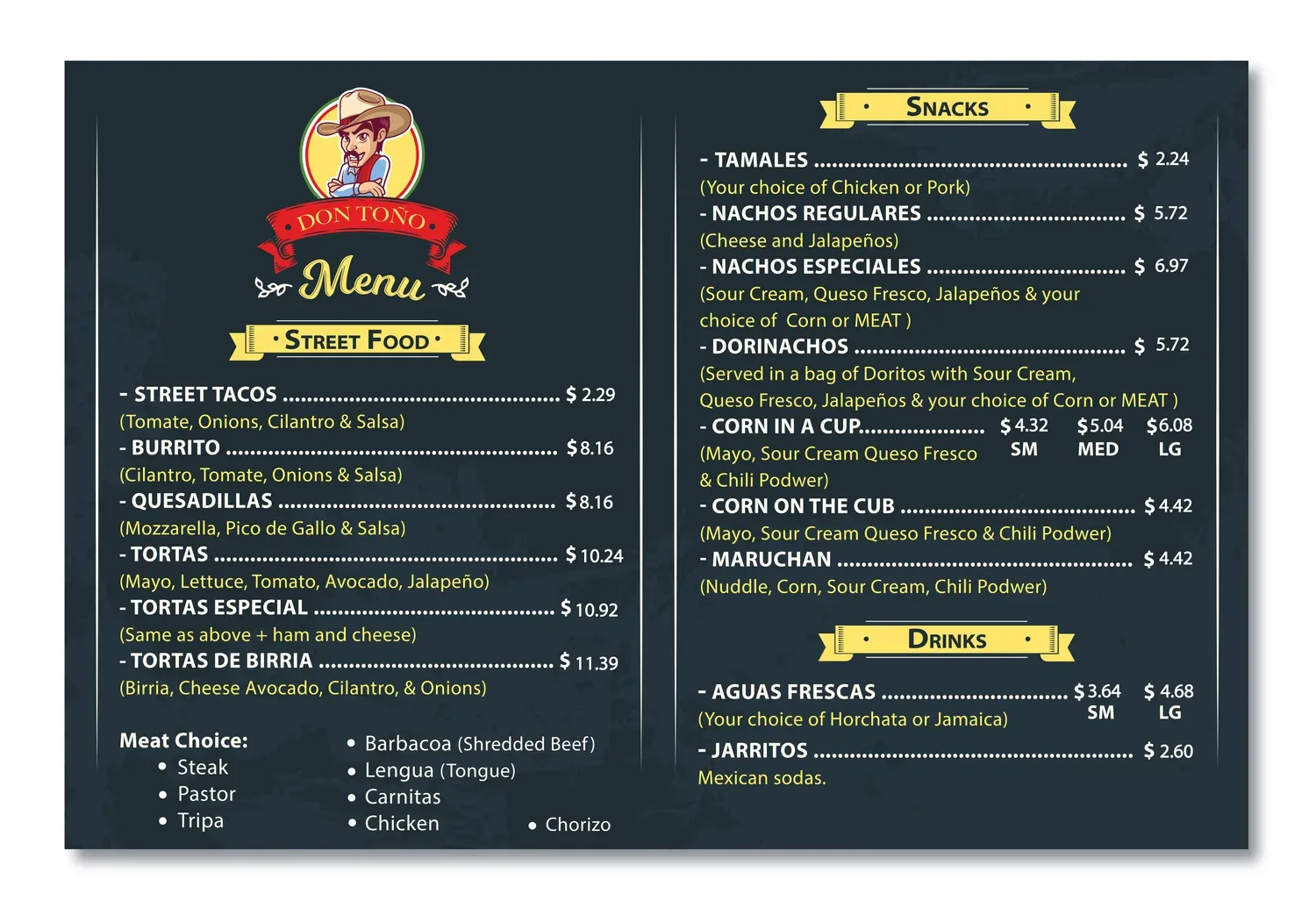 Menu 1