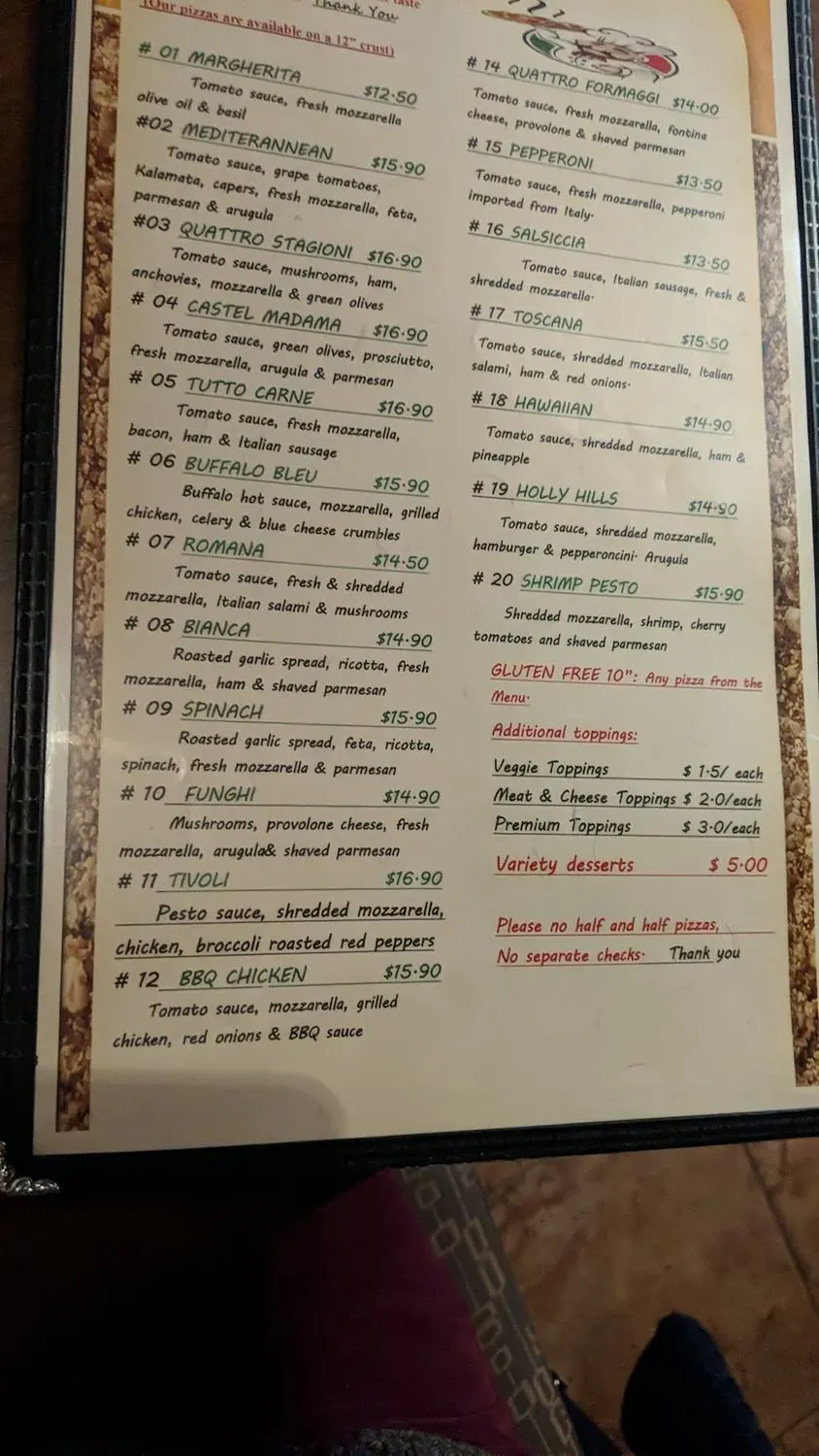 Menu 4