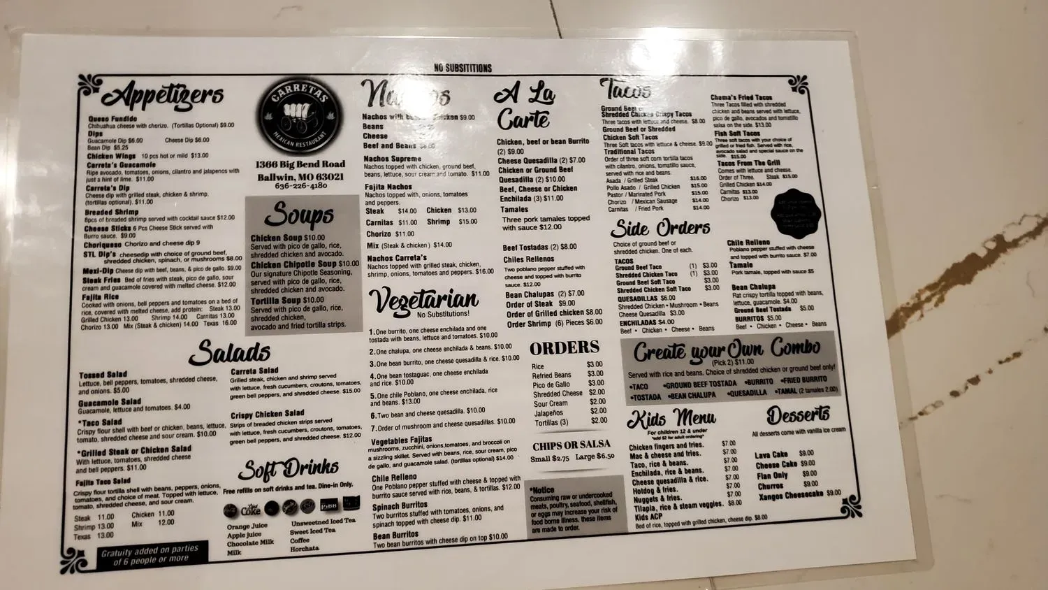 Menu 4