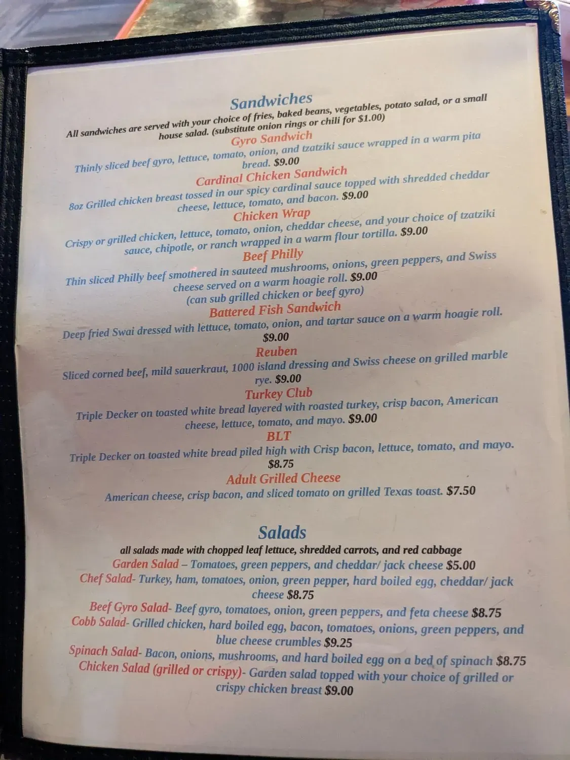 Menu 5