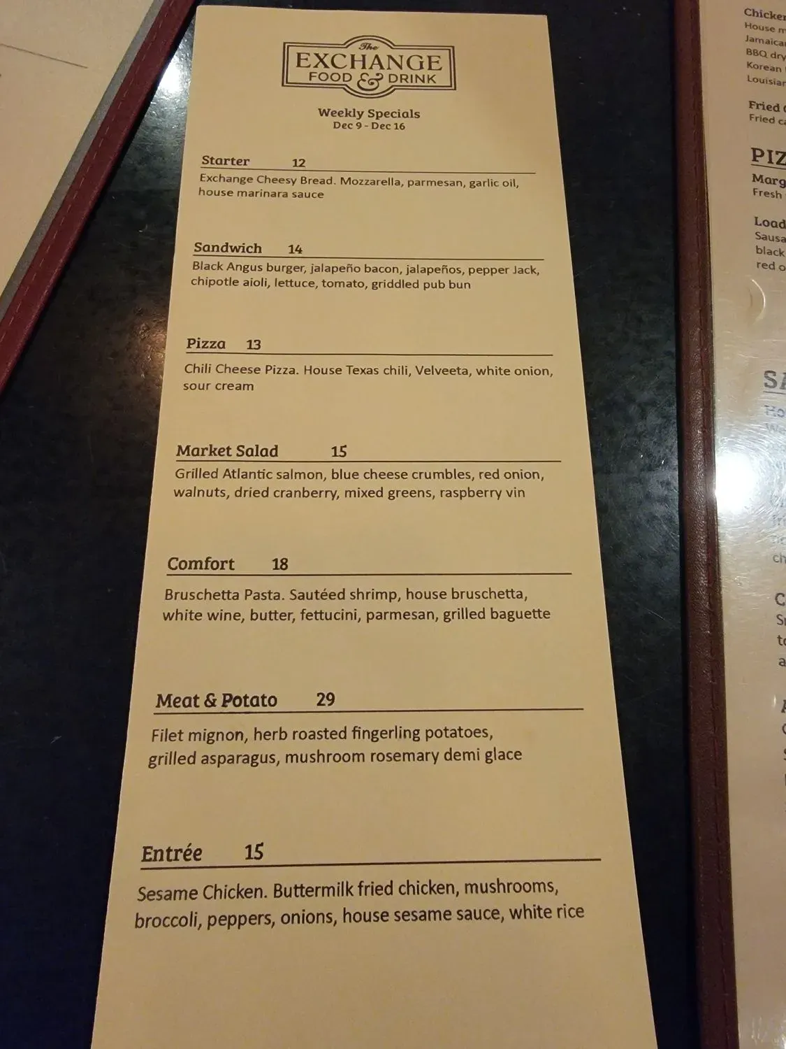 Menu 5