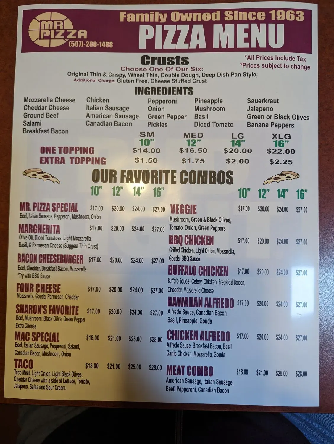 Menu 1